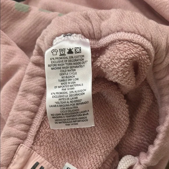 NWT FreeCity Women’s Pink Sweatpants Cozy Joggers Size XS - Picture 3 of 5